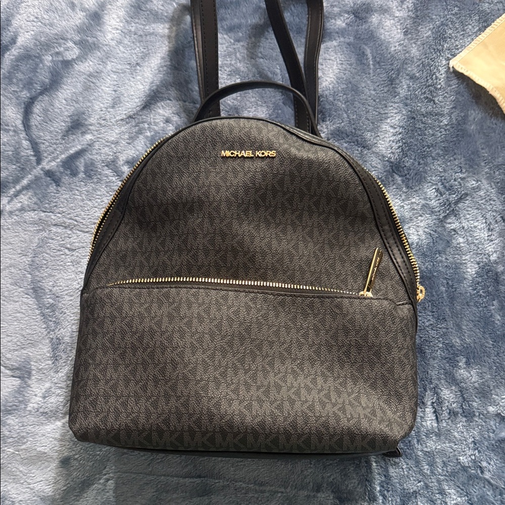 Sheila Medium Logo Backpack  Black
